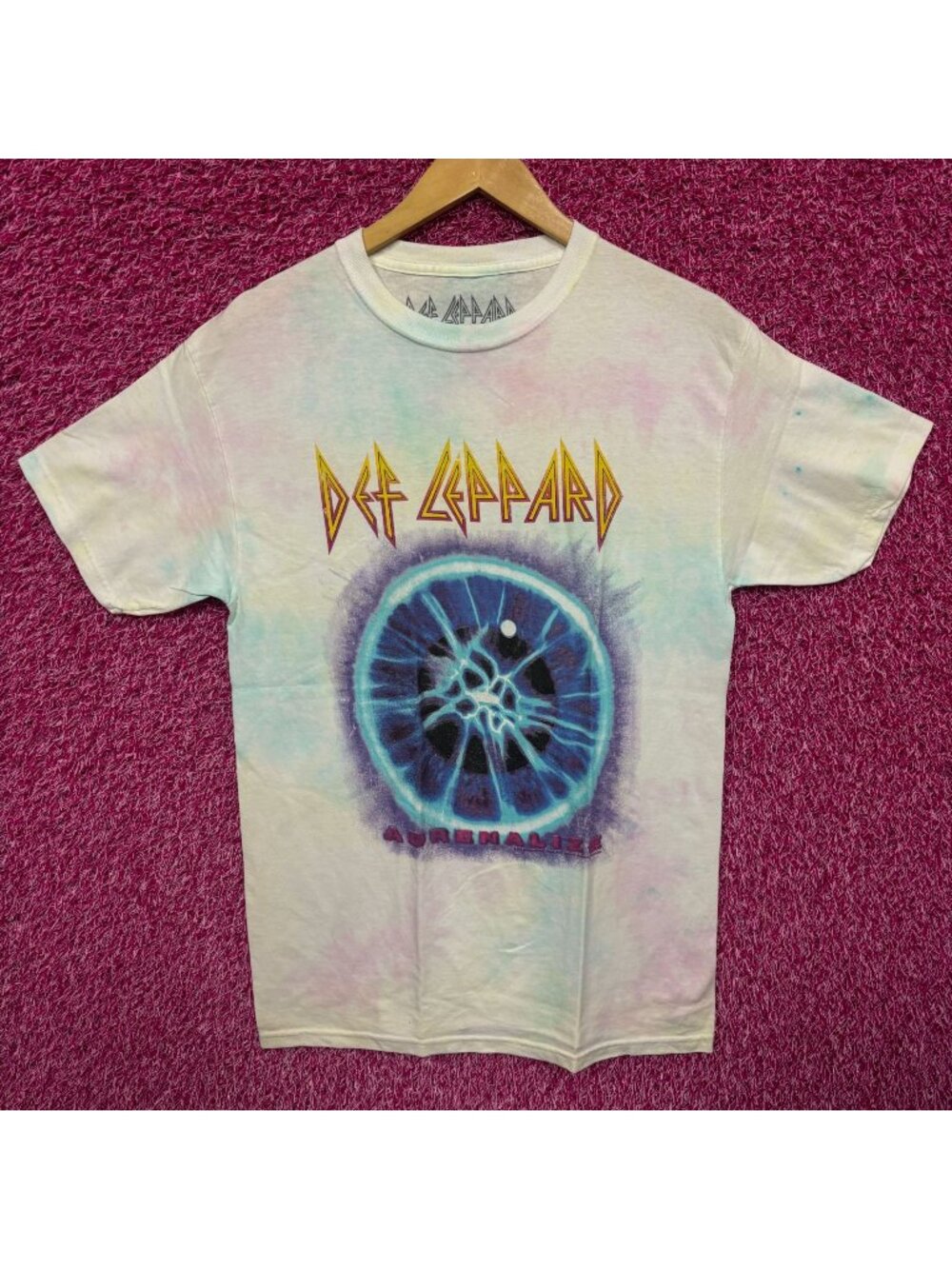 Def Leppard Adrenalize Album Cover Art Heavy Metal Tie Dye M